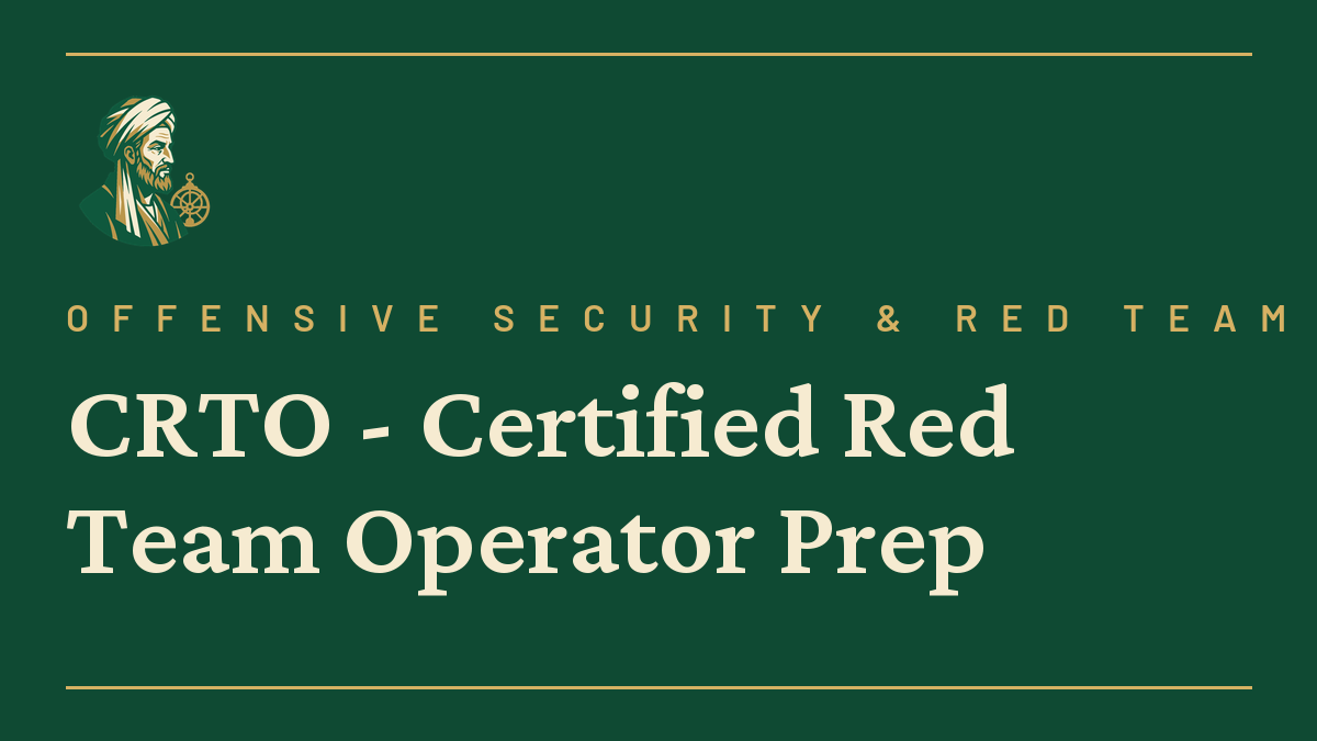 CRTO – Certified Red Team Operator Prep