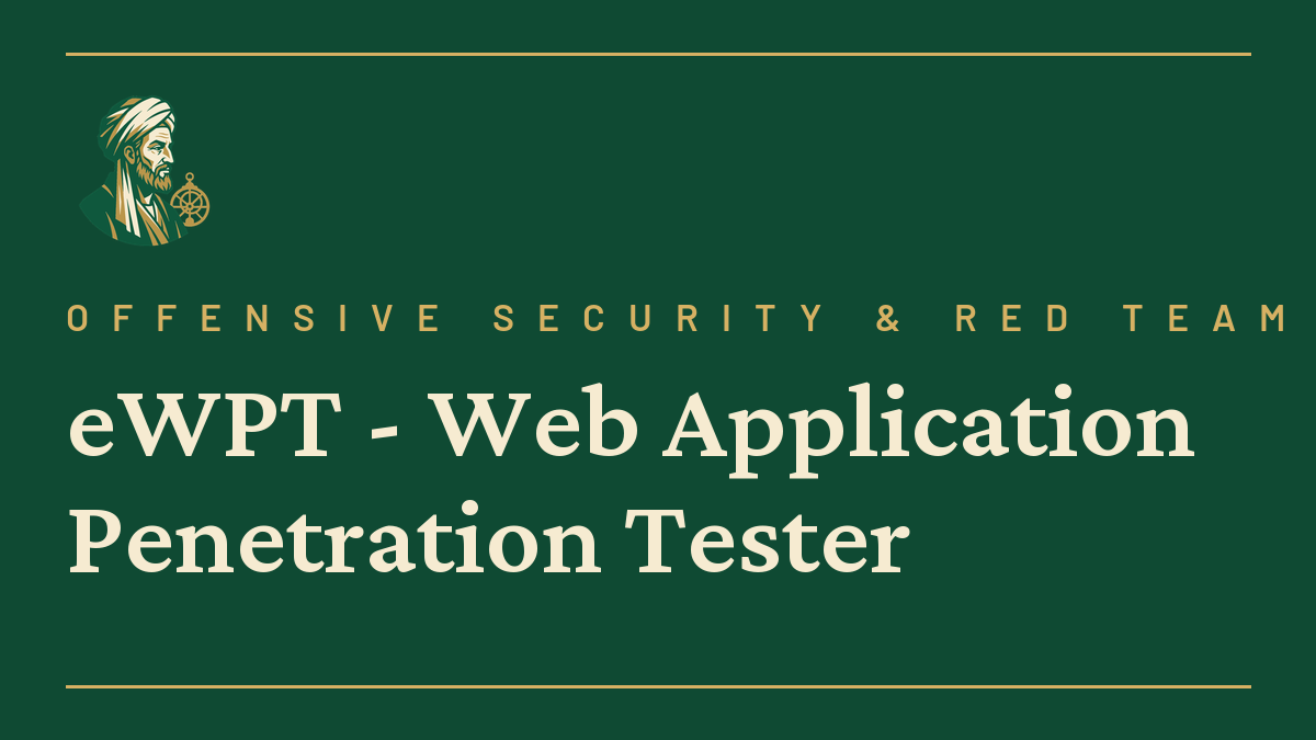 eWPT – Web Application Penetration Tester