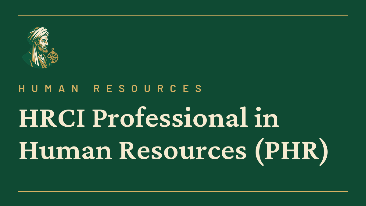 HRCI Professional in Human Resources (PHR)