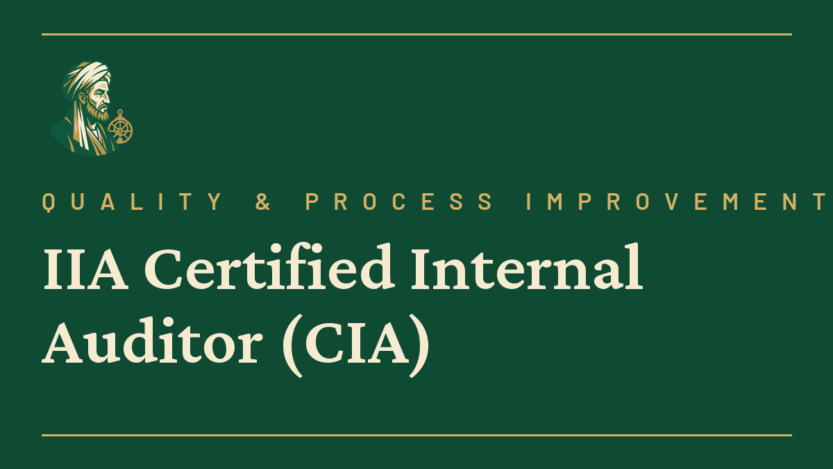 IIA Certified Internal Auditor (CIA)