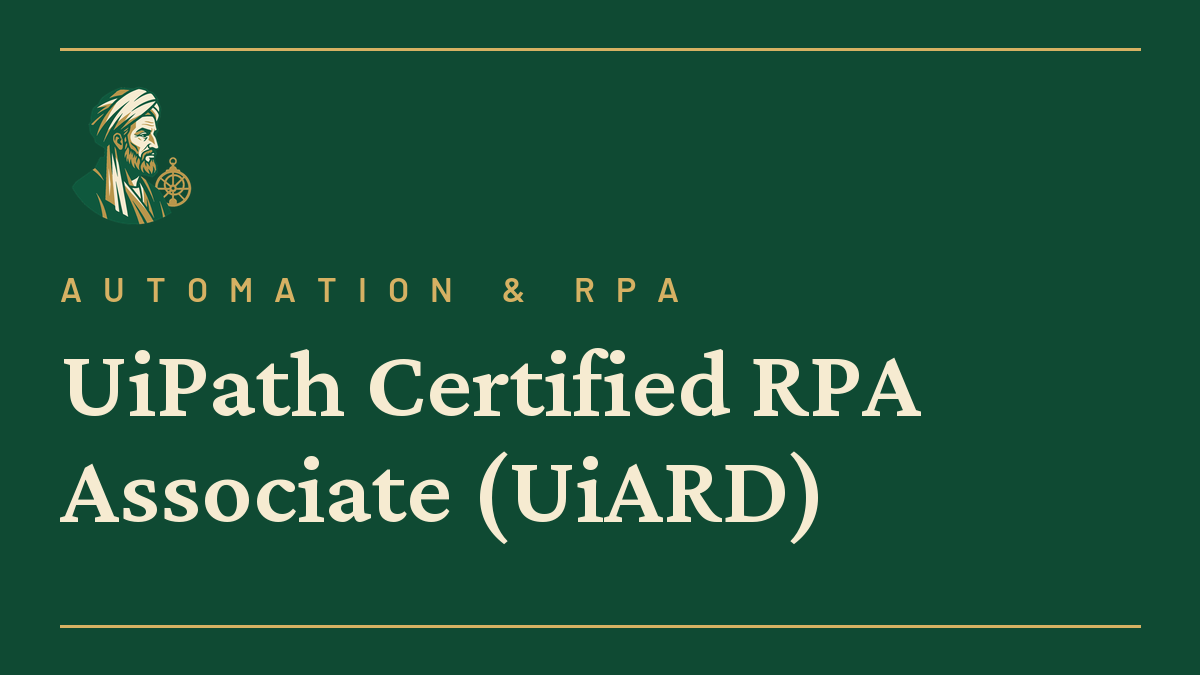 UiPath Certified RPA Associate (UiARD)